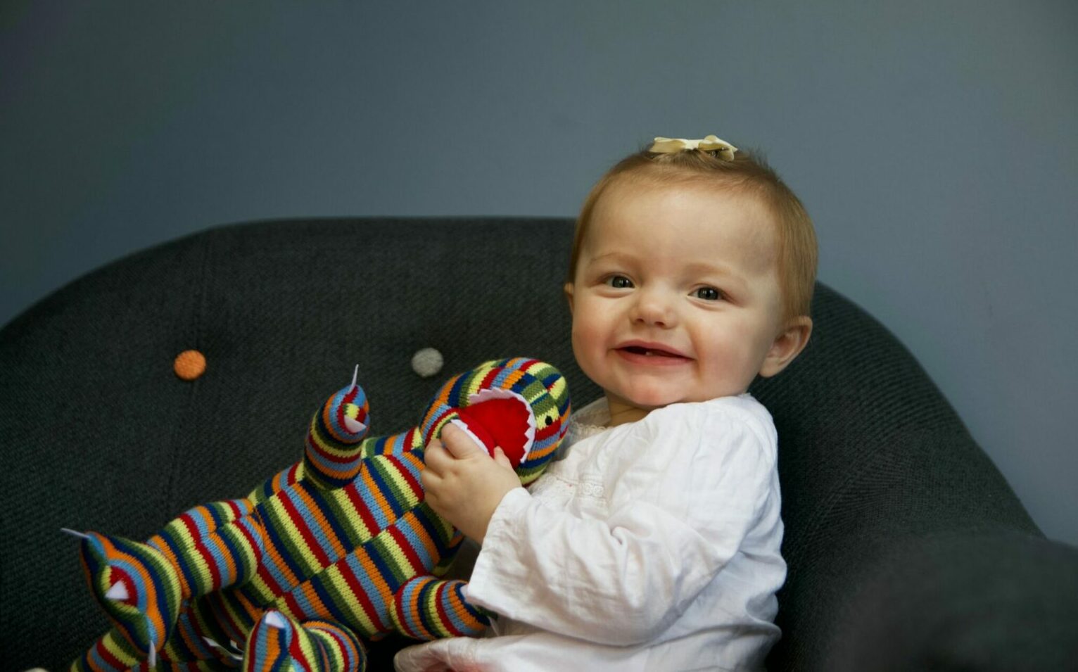 girl with stuffed animal